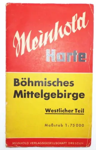 Meinhold Karte Böhmisches Mittelgebirge Westlicher Teil Landkarte 