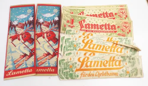 Altes Lametta Konvolut Baumbehang Weihnachtsschmuck