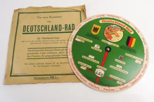 Das neue Kosmosrad Das Deutschland Rad DRGM 