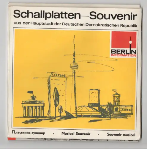Schallplatten Souvenir aus der Hauptstadt der DDR Berlin 