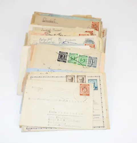 Briefe Ganzsachen Konvolut Alliierte Besatzung 1947 Fundgrube 