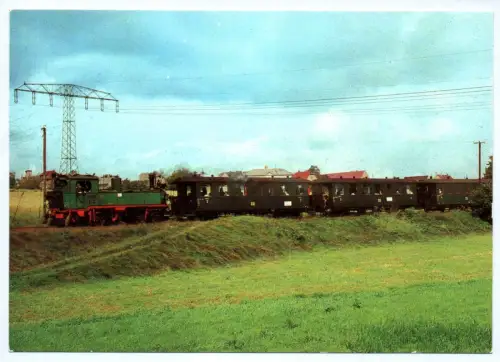 Foto Ak Ausfahrt aus Bf Friedewald Bad in Richtung Radebeul 1985 Eisenbahn