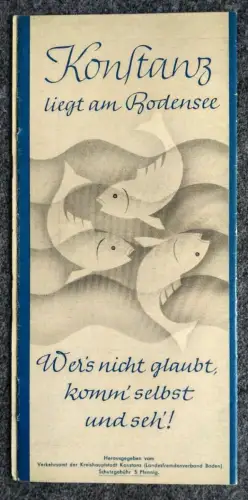 Konstanz Bodensee alter Reiseprospekt
