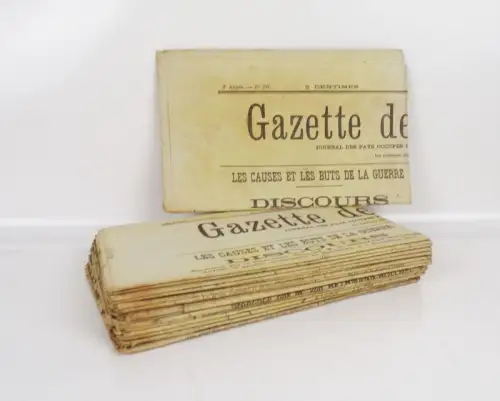 Gazette des Ardennes 1916 Militär Zeitung 17 Stück