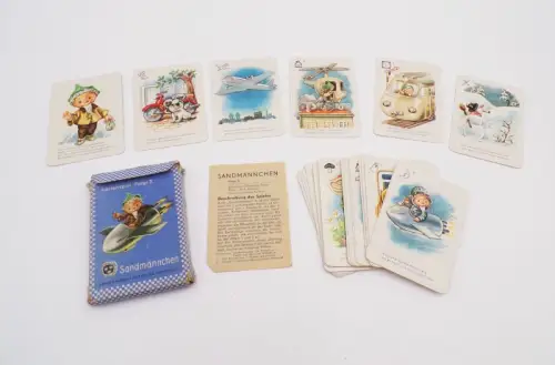 Sandmännchen Kartenspiel Folge II Rudolf Forkel Pössneck 1964 DDR