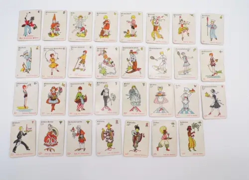 Schwarzer Peter Kartenspiel Bravour Zigarettenfabrik Reklame 