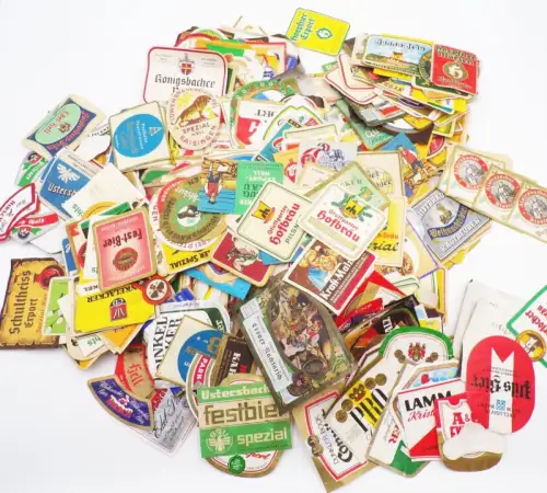 Konvolut Etiketten Bier Wein Limo BRD Fundgrube