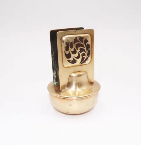 Erhard u Söhne Streichholzschachtelhalter Messing 