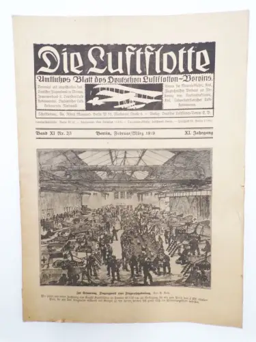 Die Luftflotte 1919 Band XI 2/3 Flugzeuge Luftfahrt