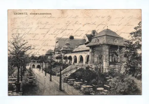 Ak Chemnitz Küchwaldschänke 1913