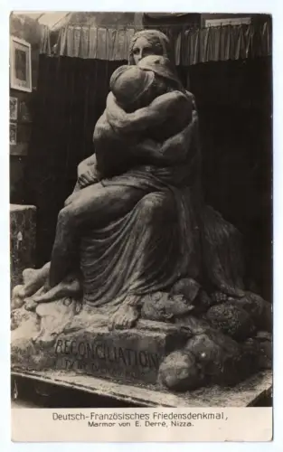 Ak Deutsch-Französisches Friedensdenkmal Marmor von E. Derre Nizza