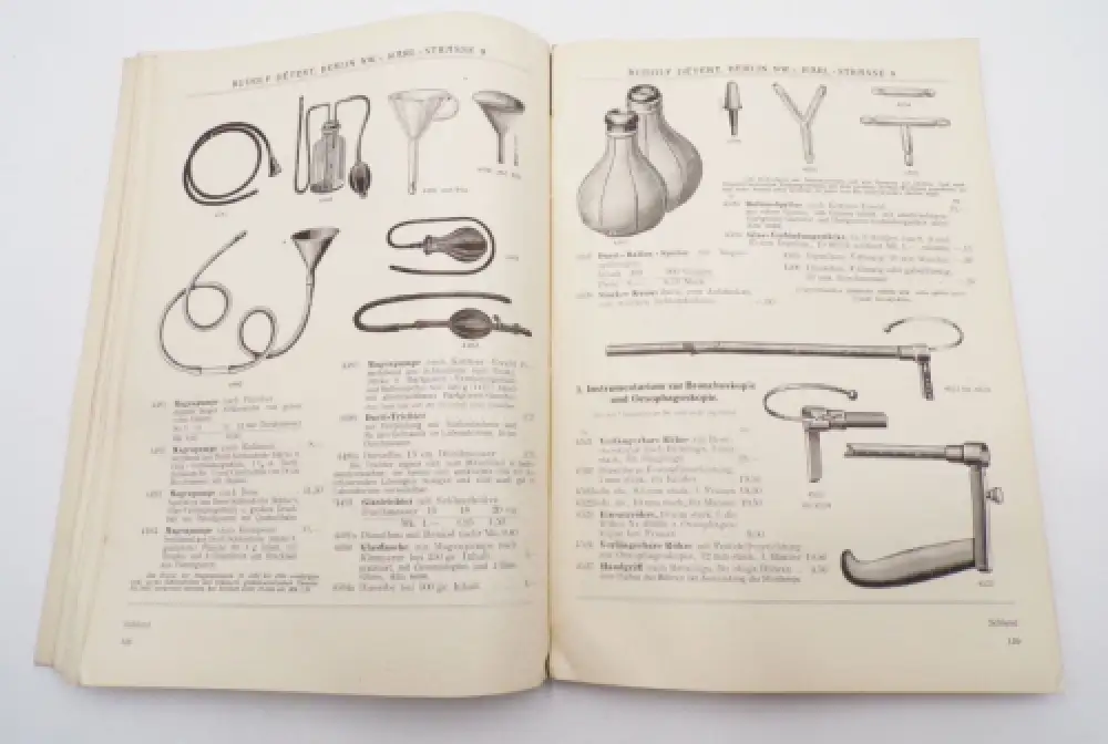 Rudolf Detert Berlin Instrumente für Ohr Nase Hals und Schlund Katalog um 1915 3
