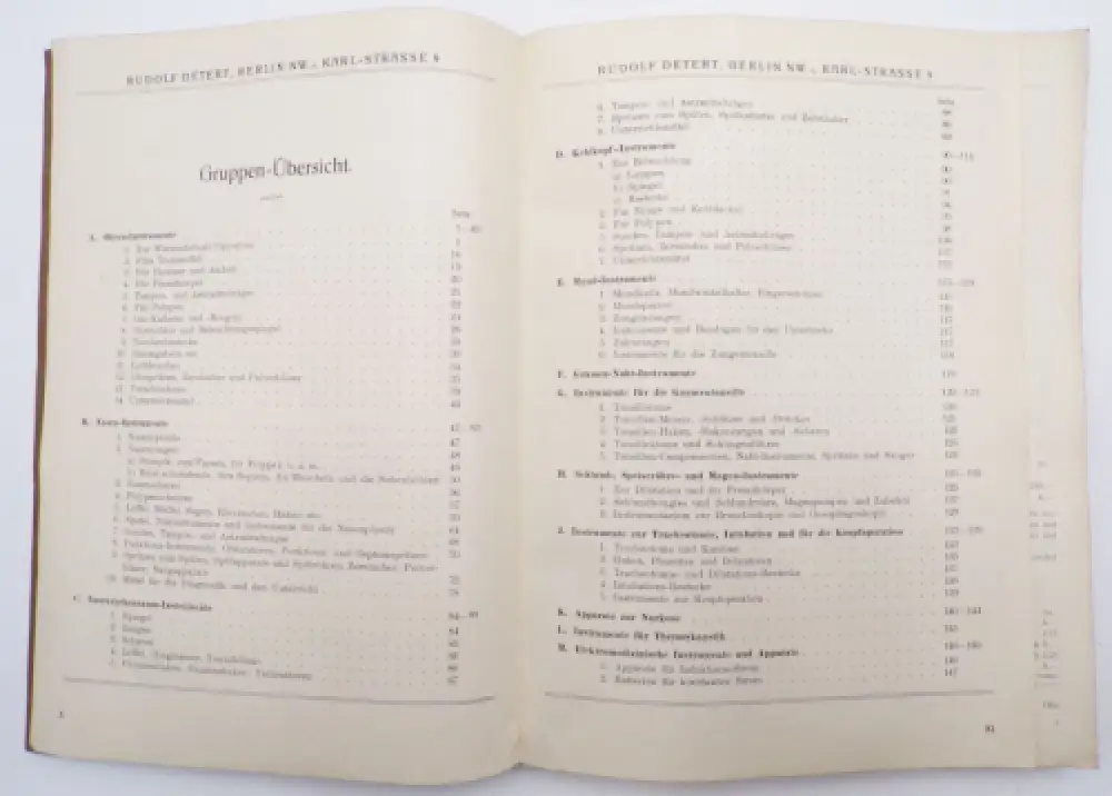 Rudolf Detert Berlin Instrumente für Ohr Nase Hals und Schlund Katalog um 1915 5