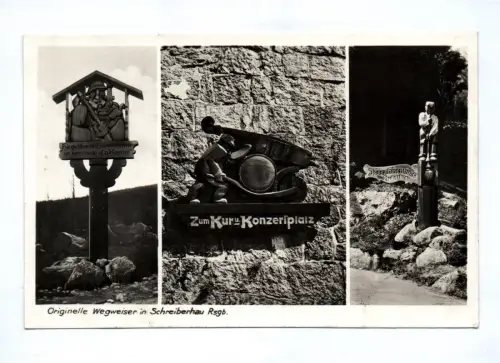 Ak Origenelle Wegweiser in Schreiberhau Riesengebirge Schlesien