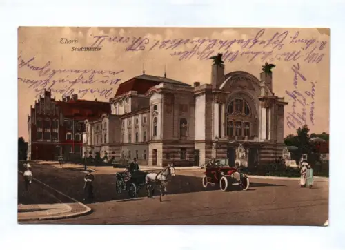 Ak Thorn Stadttheater Feldpost 1915 Preußen