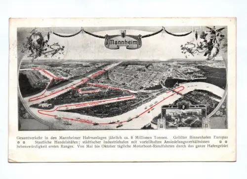 Künstler Ak Mannheim Hafenlagen 1910