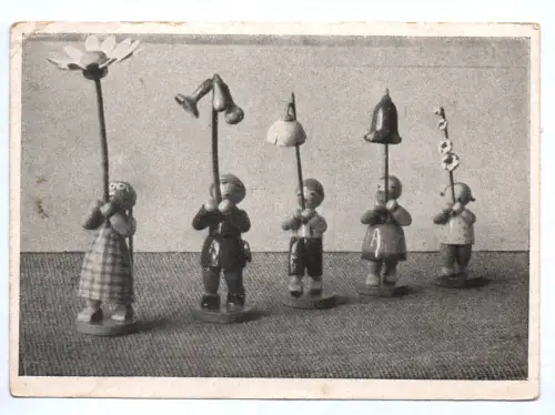 Ak Wendt u Kühn Blumenkinder Ansichtskarte 1948
