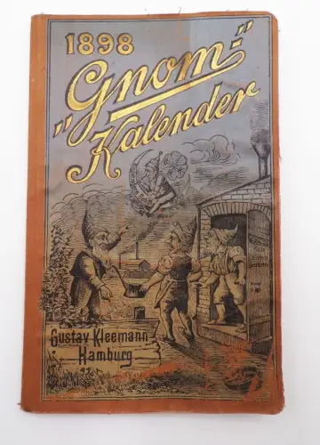 Gnom Kalender 1898 Gustav Kleemann Hamburg Reklame