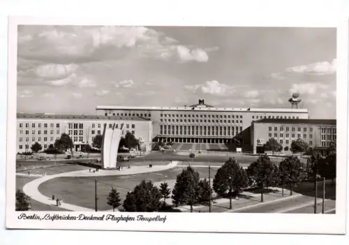 Ak Berlin Luftbrücken Denkmal Flughafen Tempelhof
