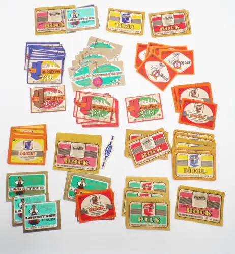 Konvolut Bieretiketten Landskron Brauerei DDR 