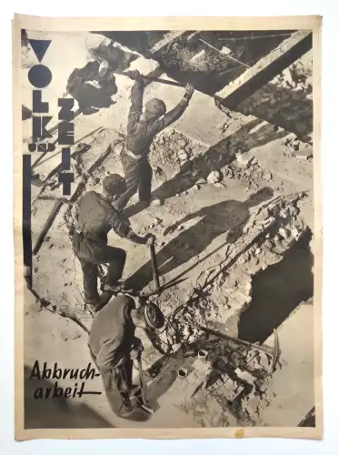 Volk und Zeit Abbrucharbeit 14.8.1932 Zwischenfall im Esplanade alte Zeitung