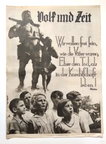 Volk und Zeit 24.7.1932 Wir wollen frei sein, wie die Väter waren