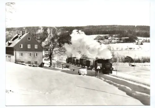 Foto Ak Schmalspurbahn Cranzahl - Oberwiesenthal 1982 Dampflok 99 1785-7