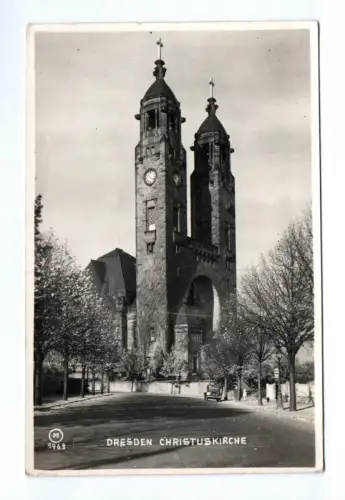 Foto Ak Dresden Christuskirche 1939