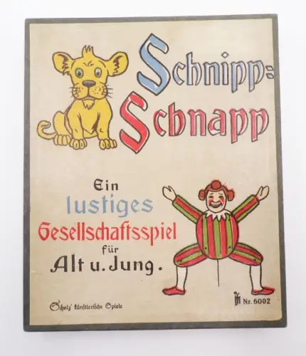 Schnipp Schnapp Ein lustiges Gesellschaftsspiel für Alt und Jung Scholz 