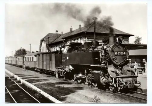 Foto Ak Dampflok 99 2323-6 Ostseebad Kühlungsborn 1983 Kreis Bad Doberan