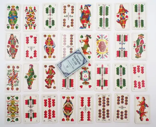 Altenburger Skatkarte Nr 148 Kornblume Sächsisches Bild Kartenspiel