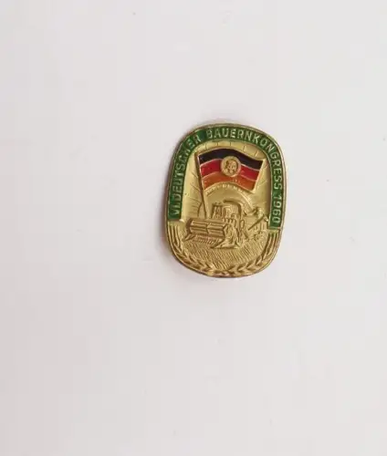 Alter Anstecker VI Deutscher Bauernkongress 1960 DDR 