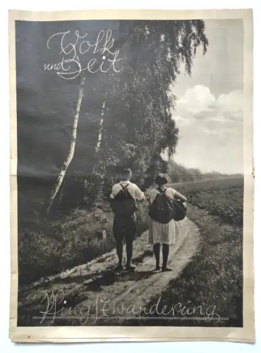 Volk und Zeit Pfingstwanderung 15.5.1932 alte Zeitung Das Geheimnis des Nemi-See