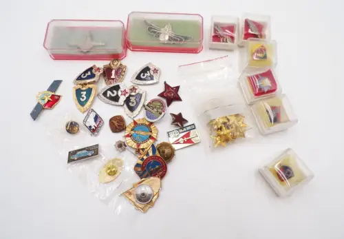 Konvolut Abzeichen UdSSR Polen Sowjetunion Bruderstaaten