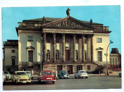 Ak Berlin Deutsche Staatsoper Trabant Auto Wartburg 1967 DDR