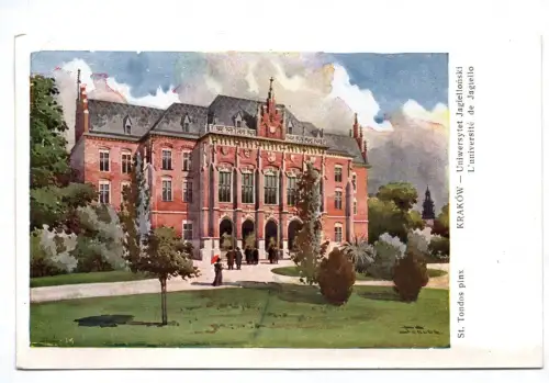 Künstler Ak Krakau Universität