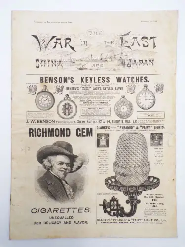 The War in the East China and Japan 1894 The Illustrated London News Zeitschrift