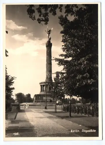 Foto Ak Berlin Siegessäule um 1950
