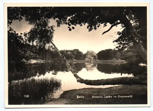 Foto Ak Berlin Krumme Lanke im Grunewald um 1950