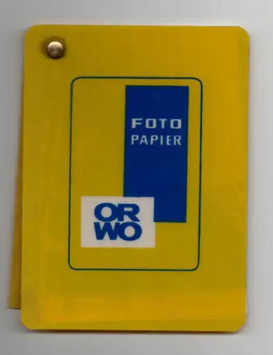 ORWO Reklame Muster Fotopapier Sammler DDR Werbung