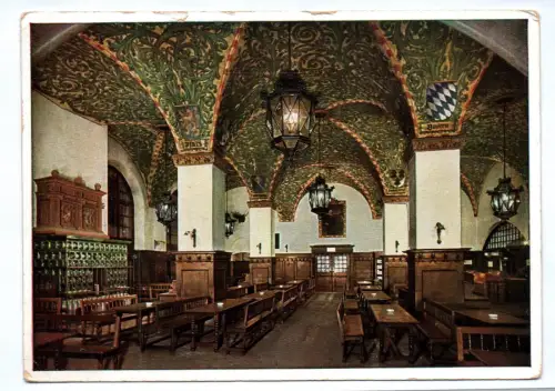 Künstler Ak Hofbräuhaus München Parterre Räume