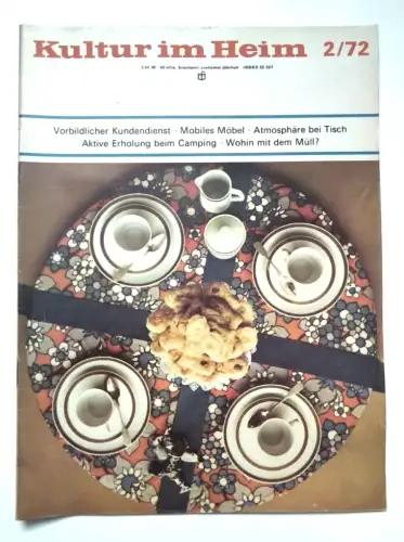 Möbel Zeitschrift DDR 1972 Kultur im Heim Einrichtung und Wohnen