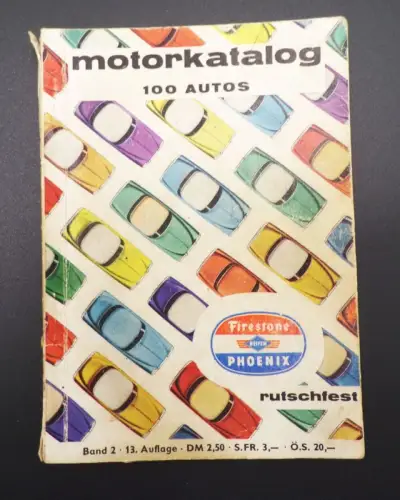 Motorkatalog 100 Autos Band 2 von 1961