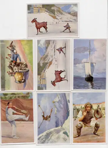 Sammelbilder Handbuch des Sports 7 Stück 1932 Sanella