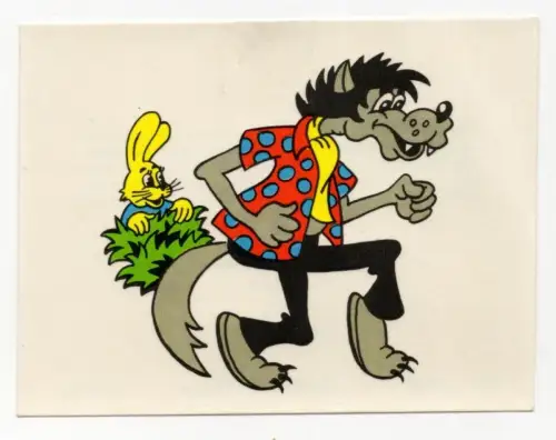 Hase und Wolf DDR Abziehbild