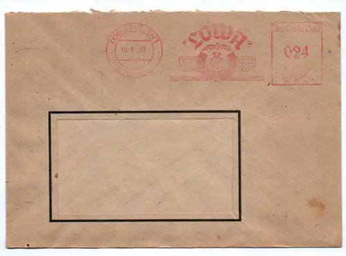 Brief Bautzen LOWA VEB 1953 DDR