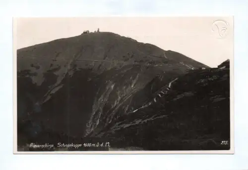 Foto Ak Riesengebirge Schneekoppe Berg Schlesien
