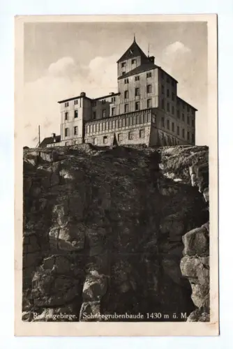 Foto Ak Riesengebirge Schneegrubenbaude 1928 Schreiberhau Schlesien