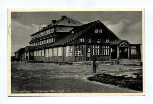 Ak Riesengebirge Schlesierhaus 1937 Schlesien Krummhübel