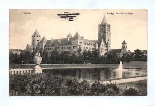 Ak Posen Königliches Residenzschloss Feldpost 1914 Schlesien